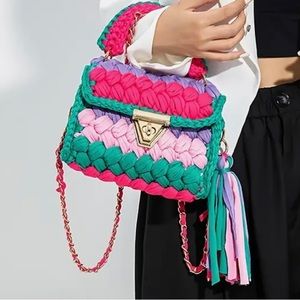 Mini color block bag